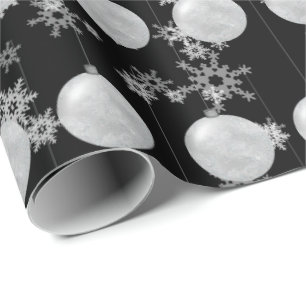 kerstsierpapier en snowflakes cadeaupapier