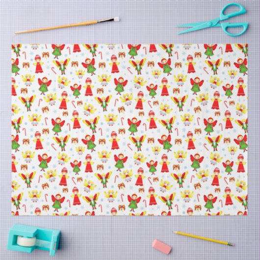 kerstsierpapier voor grappige engeltjes tissuepapier (Craft)