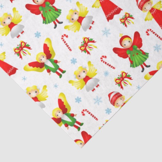 kerstsierpapier voor grappige engeltjes tissuepapier (Detail)