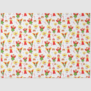 kerstsierpapier voor grappige engeltjes tissuepapier