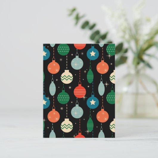  kerstsierpatronen briefkaart (Staand voorkant)