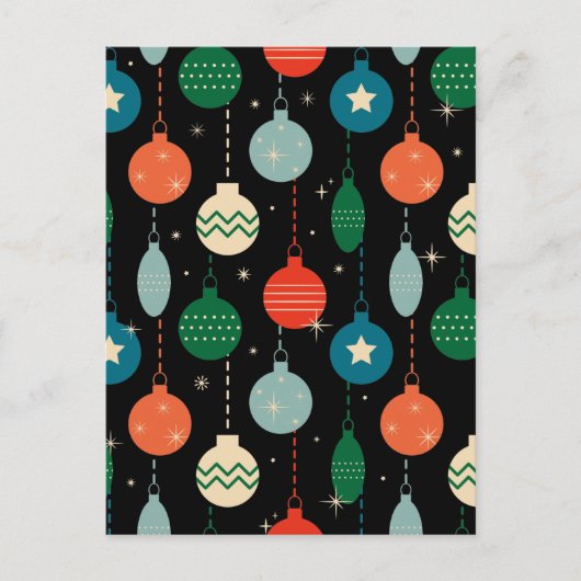  kerstsierpatronen briefkaart (Voorkant)