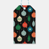 kerstsierpatronen cadeaulabel (Voorkant)