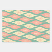 Kerstsierpatroonroze Mint Midden-Midden-Oosten Inpakpapier Vel (Voorkant 2)