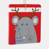 kerstsierplein "Merry Christmouse" Keramisch Ornament (Rechts)