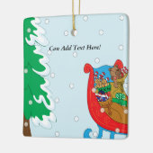 kerstsierplein personaliseren keramisch ornament (Links)