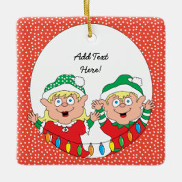 kerstsierplein personaliseren keramisch ornament