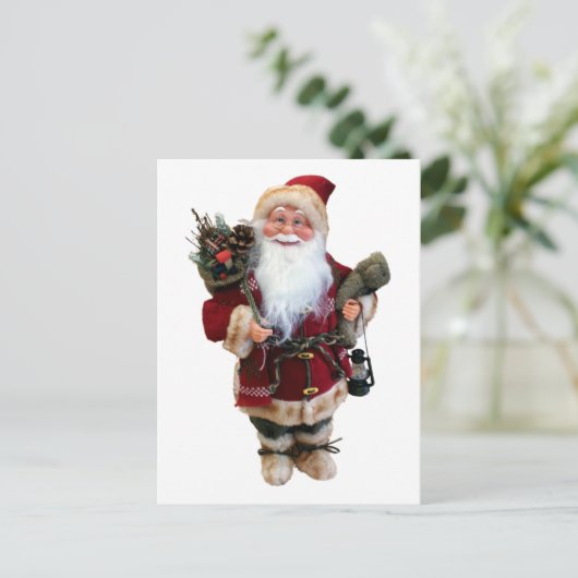 kerstsierpop briefkaart (Staand voorkant)