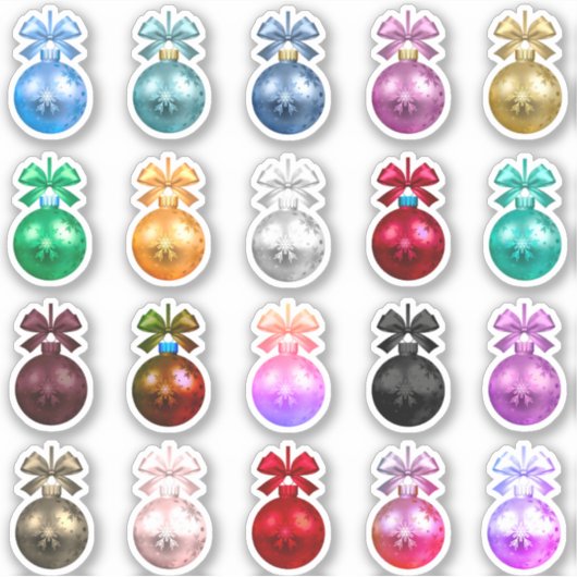 kerstsiersticker sticker (Voorkant)