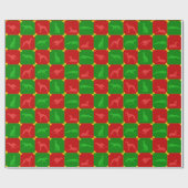 Kerstsighthounds rood/groen cadeaupapier (Vlak)