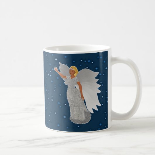 KerstSilver Angel Koffiemok (Rechts)