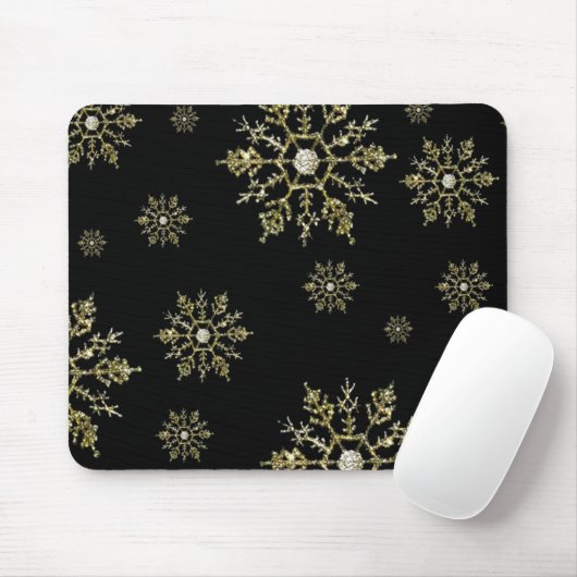 KerstSilver Snowflake Mousepad Muismat (Met muis)