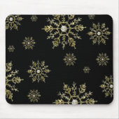 KerstSilver Snowflake Mousepad Muismat (Voorkant)