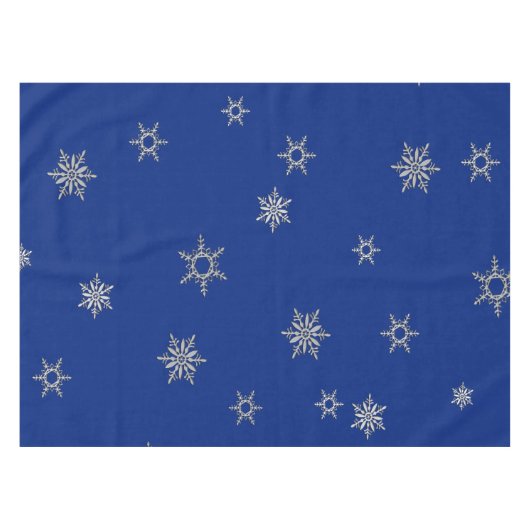 KerstSilver Snowflake Tafelkleed (Voorkant (Horizontaal))