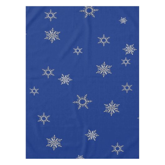 KerstSilver Snowflake Tafelkleed (Voorkant)