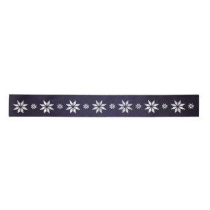 KerstSilver Star Ribbon Blue Navy Satijnen Lint