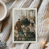 Kerstsimpliciteit Foto Vakantiekaart Feestdagenkaart