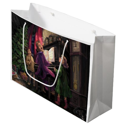 kerstsing Along Painting Groot Cadeauzakje (Voorkant Gekanteld)