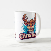 Kerstsint-ezel Ik hou van Kerstmok Gift ✨