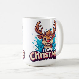 Kerstsint-ezel Ik hou van Kerstmok Gift ✨ Koffiemok
