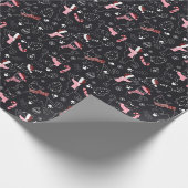 Kerstsjaal Dragen Santa Cat Kat Pet Cadeaupapier (Hoek)