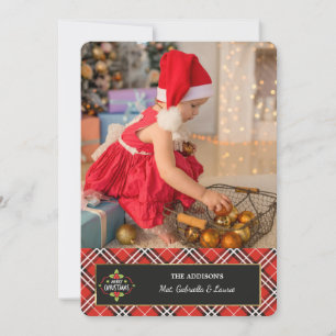 Kerstsjaal Foto Wenskaart Kaart