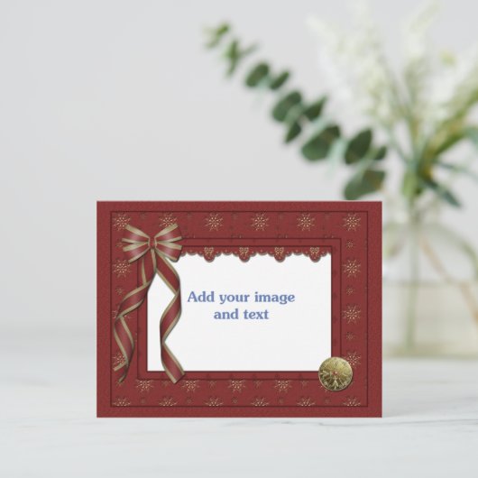 kerstSjabloon Briefkaart (Staand voorkant)