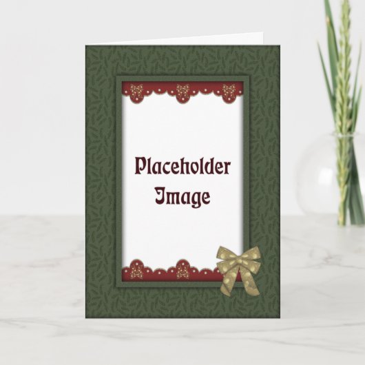 kerstSjabloon Feestdagen Kaart (Voorkant)