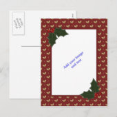 kerstSjabloon Feestdagenkaart (Voorkant / Achterkant)