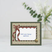 kerstSjabloon Feestdagenkaart (Staand voorkant)