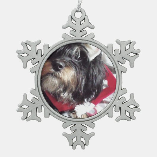 Kerstsjiih Poo Tin Sneeuwvlok Ornament (Voorkant)