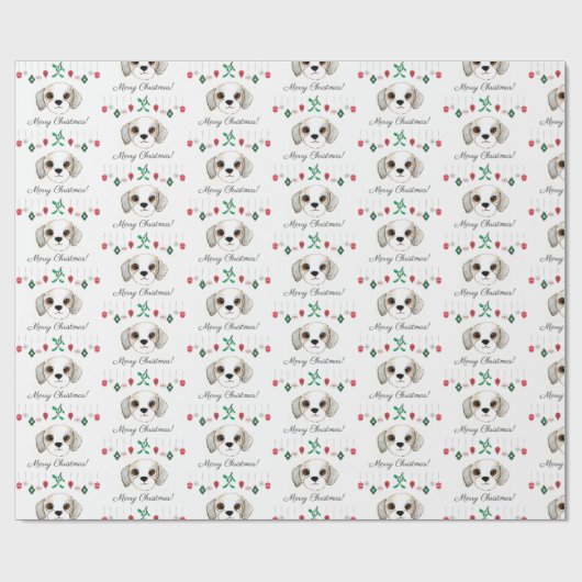 Kerstsjiih Tzu Cadeaupapier (Vlak)