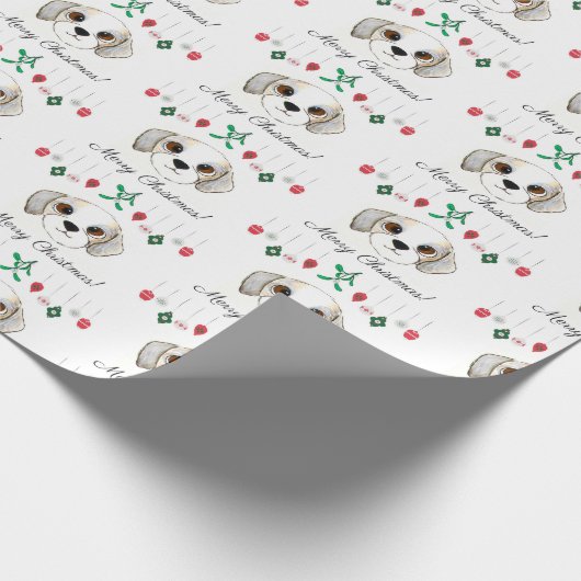 Kerstsjiih Tzu Cadeaupapier (Hoek)