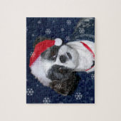 Kerstsjiih Tzu Dog Legpuzzel (Verticaal)