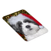 Kerstsjiih Tzu Dog Magneet (Rechterzijde)