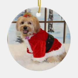 Kerstsjiih Tzu Dog Ornament