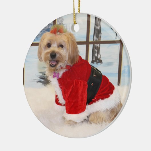 Kerstsjiih Tzu Dog Ornament (Links)