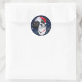Kerstsjiih Tzu Dog Ronde Sticker (Tas)