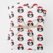 Kerstsjiih Tzu Dog Santa Hat Inpakpapier Vel (In situ)