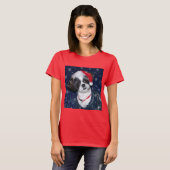 Kerstsjiih Tzu Dog T-shirt (Voorkant volledig)