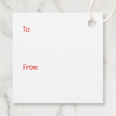 Kerstsjiih Tzu Dogs Bedankjes Labels (Achterkant)