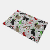 Kerstsjiih Tzu Dogs Doormat Deurmat (Schuin)