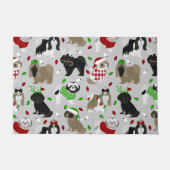 Kerstsjiih Tzu Dogs Doormat Deurmat (Voorkant)