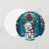 Kerstsjiih Tzu Dogs Feestdagenkaart (Voorkant / Achterkant)