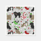 Kerstsjiih Tzu Dogs Napkins Servet (Voorkant)