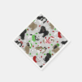 Kerstsjiih Tzu Dogs Napkins Servet (Hoek)