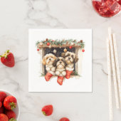 Kerstsjiih Tzu Dogs Servet (Insitu)