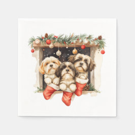 Kerstsjiih Tzu Dogs Servet