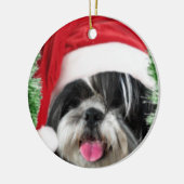 Kerstsjiih Tzu Keramisch Ornament (Links)