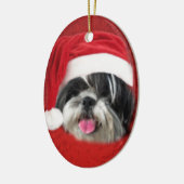 Kerstsjiih Tzu Keramisch Ornament (Links)